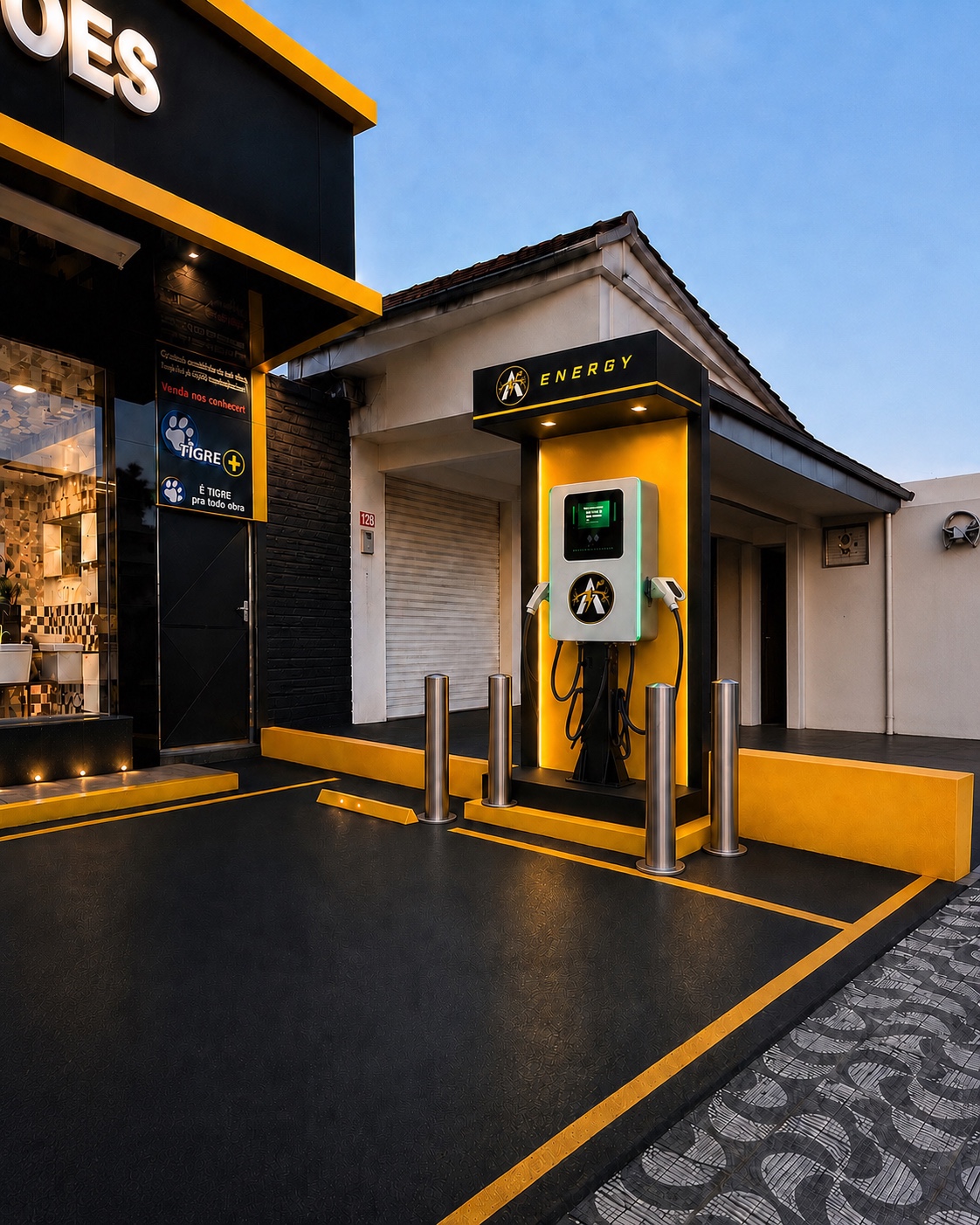 Estação de recarga rápida Agamenon Energy em Cavaleiro